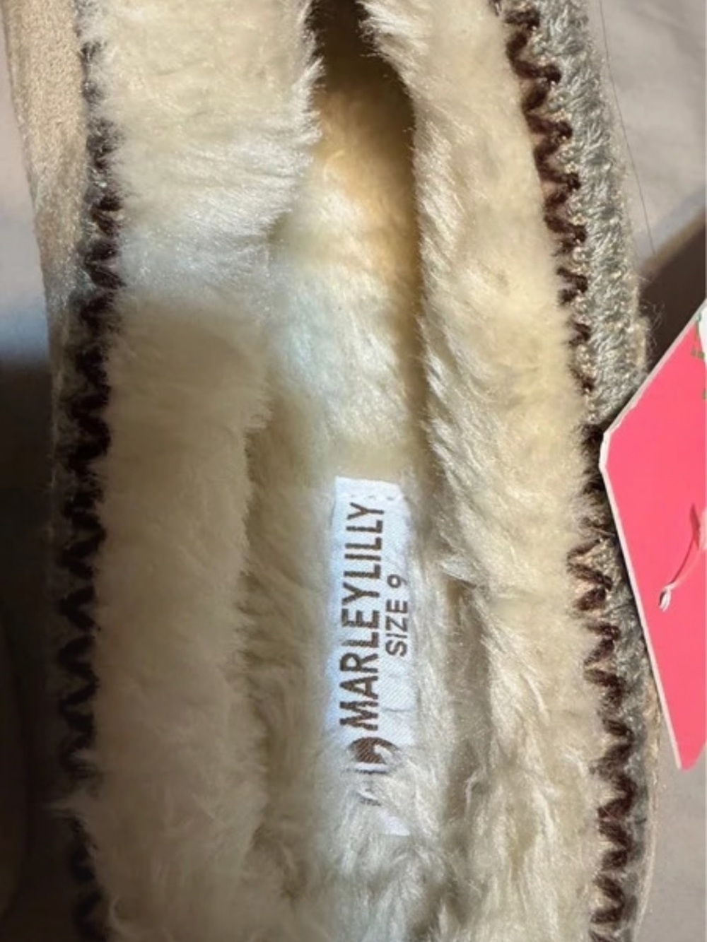 Marley Lilly Cream Faux Fur Lined Mules